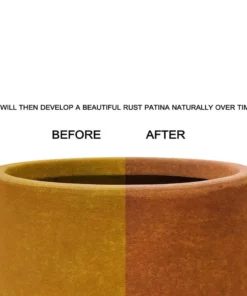 KANTE 17.3 in., 13.4 in., & 10.6 in. H Round Iron Oxide Concrete Planter (Set of 3) Outdoor Indoor Large Pots w/Drainage Holes -Vigoro sales Store iron oxide kante plant pots rf2015022bcd c80621 4f 1000