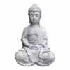 KANTE 25.6 in. H Natural Concrete/Fiberglass Indoor Outdoor Sitting Meditating Zen Buddha Statue -Vigoro sales Store kante garden statues osp141006 c80021 64 1000
