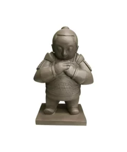 KANTE 19 in. H Sculpting Clay Lightweight Concrete/Fiberglass Indoor Outdoor Praying Standing Warrior Statue