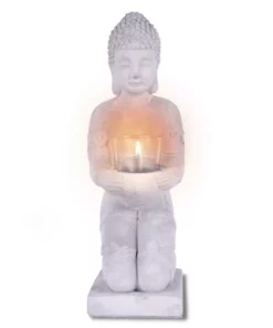 KANTE 12.8 in. H Gray Cement Buddha Garden Statue Tealight Candle Holder Ornament 12 KANTE 12.8 in. H Gray Cement Buddha Garden Statue Tealight Candle Holder Ornament -Vigoro sales Store kante garden statues sx20200175 44 1000