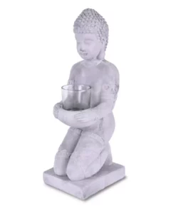 KANTE 12.8 in. H Gray Cement Buddha Garden Statue Tealight Candle Holder Ornament 13 KANTE 12.8 in. H Gray Cement Buddha Garden Statue Tealight Candle Holder Ornament -Vigoro sales Store kante garden statues sx20200175 fa 1000