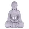 KANTE 14.17 in. H Gray Cement Meditating Buddha Garden Statue Tealight Candle Holder Ornament -Vigoro sales Store kante garden statues sx20200179 64 1000