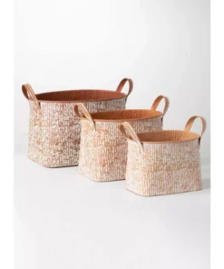 SULLIVANS Multi-Color Metal Speckled Planter (Set of 3) 9 SULLIVANS Multi-Color Metal Speckled Planter (Set of 3) -Vigoro sales Store multicolor sullivans plant pots met1694 1f 1000