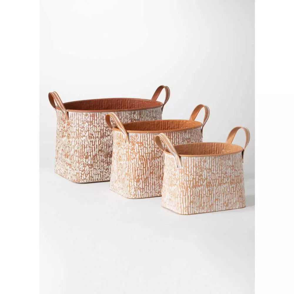 SULLIVANS Multi-Color Metal Speckled Planter (Set of 3) 6 SULLIVANS Multi-Color Metal Speckled Planter (Set of 3) - Image 4