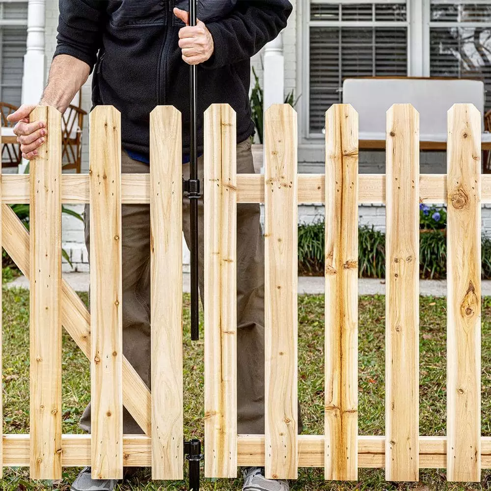 Vigoro 37.1 in. H x 45.35 in. W Cedar Garden Fence Panel 16 Vigoro 37.1 in. H x 45.35 in. W Cedar Garden Fence Panel - Image 14