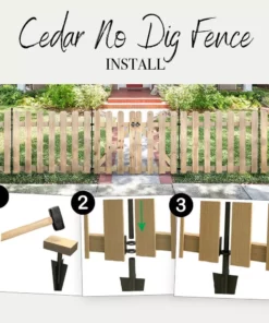 Vigoro 37.1 in. H x 45.35 in. W Cedar Garden Fence Panel 28 Vigoro 37.1 in. H x 45.35 in. W Cedar Garden Fence Panel -Vigoro sales Store natural cedar wood vigoro garden fencing 860664 76 1000
