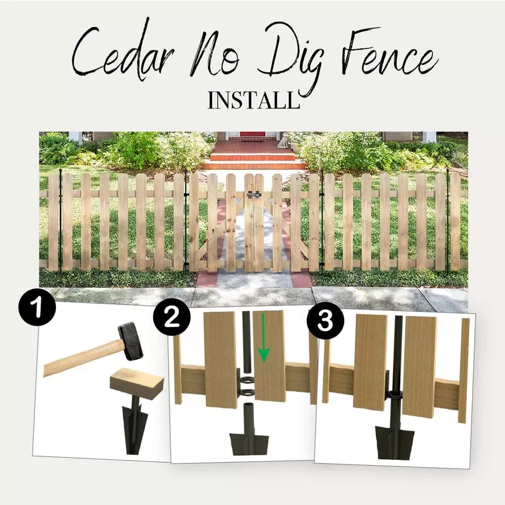 Vigoro 37.1 in. H x 45.35 in. W Cedar Garden Fence Panel 15 Vigoro 37.1 in. H x 45.35 in. W Cedar Garden Fence Panel - Image 13