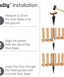 Vigoro 37.1 in. H x 48.3 in. W Cedar Garden Fence Gate -Vigoro sales Store natural cedar wood vigoro garden fencing 860671 1d 1000
