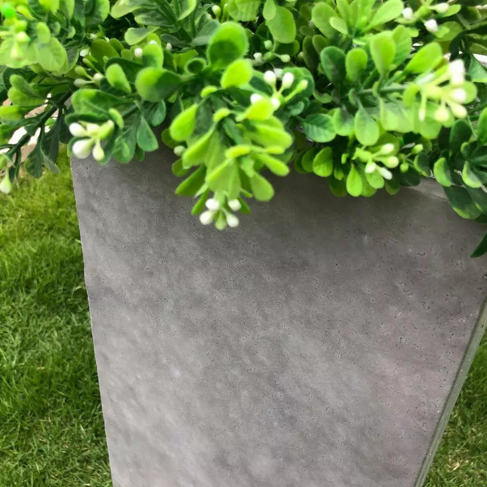 KANTE 20 in. H Square Natural Concrete/Fiberglass Indoor Outdoor Modern Seamless Tall Planter 5 KANTE 20 in. H Square Natural Concrete/Fiberglass Indoor Outdoor Modern Seamless Tall Planter - Image 3