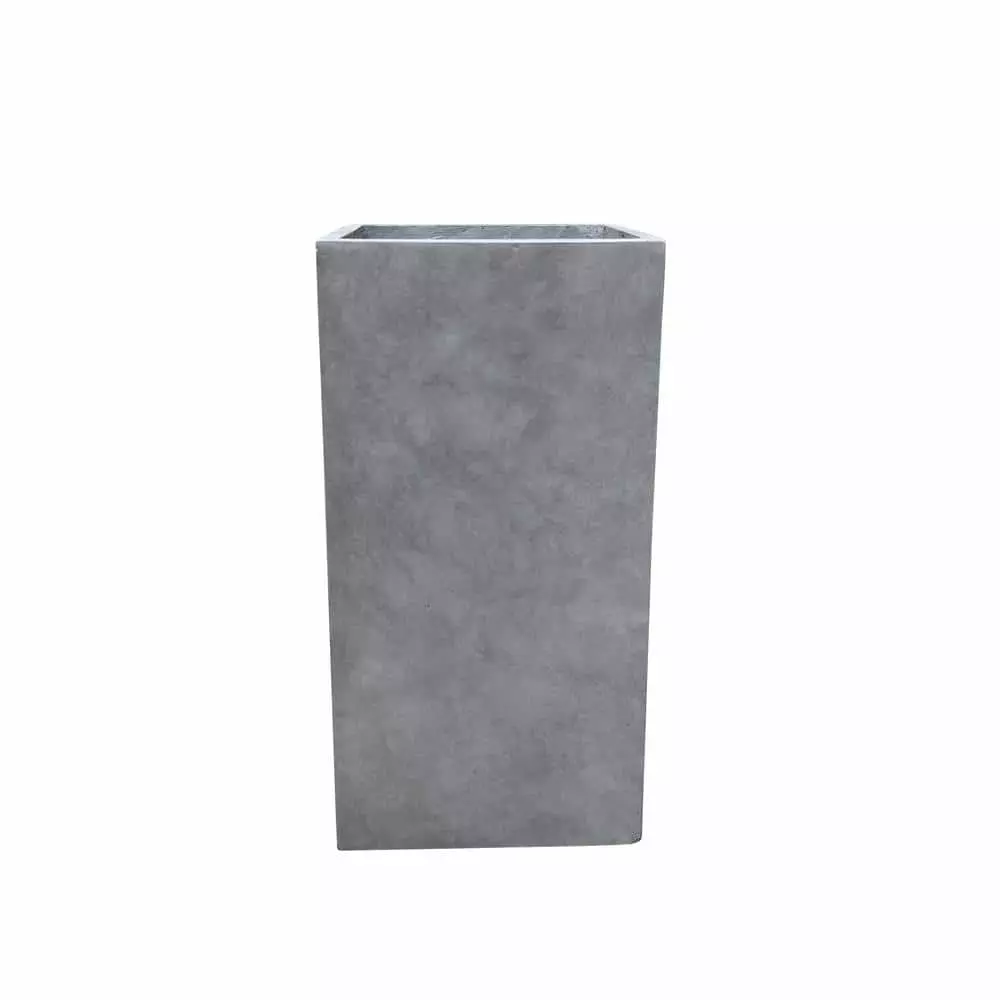KANTE 20 in. H Square Natural Concrete/Fiberglass Indoor Outdoor Modern Seamless Tall Planter 3 KANTE 20 in. H Square Natural Concrete/Fiberglass Indoor Outdoor Modern Seamless Tall Planter