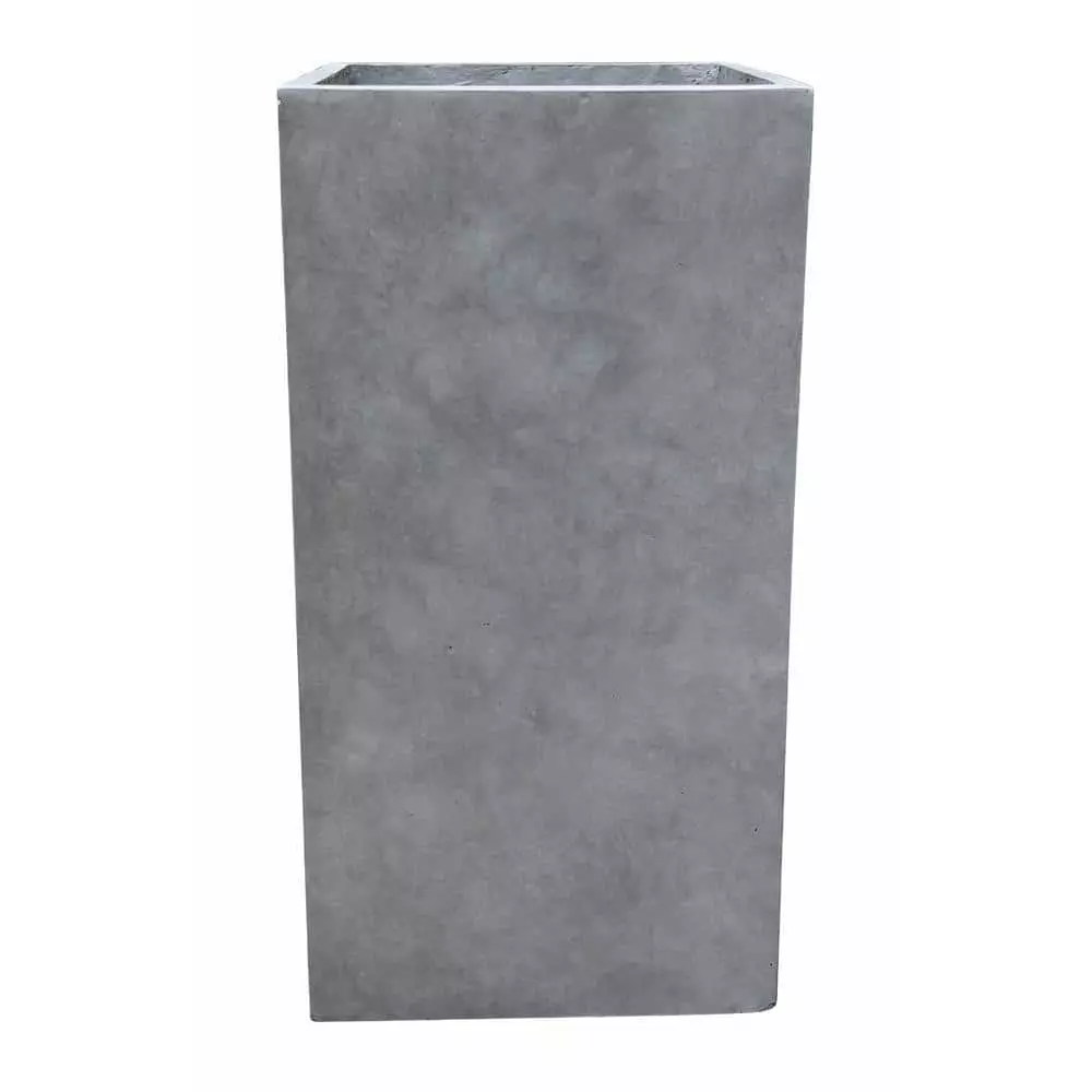KANTE 24 in. H Square Natural Concrete/Fiberglass Indoor Outdoor Tall Modern Seamless Planter 4 KANTE 24 in. H Square Natural Concrete/Fiberglass Indoor Outdoor Tall Modern Seamless Planter - Image 2