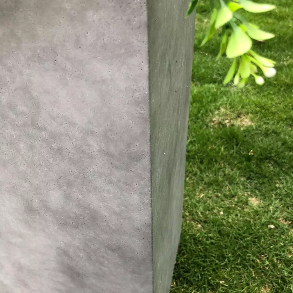 KANTE 28 in. H Square Natural Concrete/Fiberglass Indoor Outdoor Modern Seamless Tall Planter 8 KANTE 28 in. H Square Natural Concrete/Fiberglass Indoor Outdoor Modern Seamless Tall Planter - Image 6