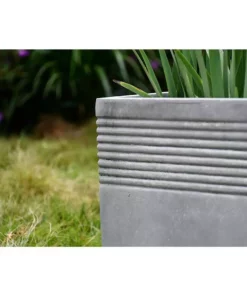 KANTE 15 in. W Square Natural Concrete/Fiberglass Indoor Outdoor Elegant Planter 18 KANTE 15 in. W Square Natural Concrete/Fiberglass Indoor Outdoor Elegant Planter -Vigoro sales Store natural concrete kante plant pots osf0128b c80021 44 1000