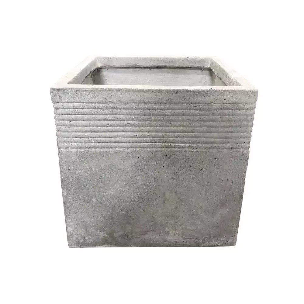 KANTE 15 in. W Square Natural Concrete/Fiberglass Indoor Outdoor Elegant Planter 6 KANTE 15 in. W Square Natural Concrete/Fiberglass Indoor Outdoor Elegant Planter - Image 4