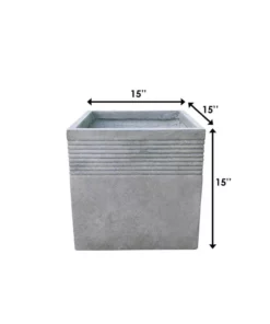 KANTE 15 in. W Square Natural Concrete/Fiberglass Indoor Outdoor Elegant Planter 21 KANTE 15 in. W Square Natural Concrete/Fiberglass Indoor Outdoor Elegant Planter -Vigoro sales Store natural concrete kante plant pots osf0128b c80021 d4 1000