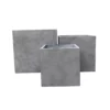 KANTE Set of 3 Lightweight Modern Square Outdoor Planters, 16 in., 12 in. and 10 in. Tall, Natural Concrete 2 KANTE Set of 3 Lightweight Modern Square Outdoor Planters, 16 in., 12 in. and 10 in. Tall, Natural Concrete -Vigoro sales Store natural concrete kante plant pots rf0001abcc80021 64 1000