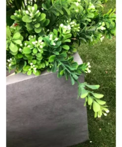 KANTE Set of 3 Lightweight Modern Square Outdoor Planters, 16 in., 12 in. and 10 in. Tall, Natural Concrete -Vigoro sales Store natural concrete kante plant pots rf0001abcc80021 76 1000