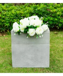 KANTE Small 15 in. Tall Natural Lightweight Concrete Modern Square Outdoor Planter -Vigoro sales Store natural concrete kante plant pots rf0128b c80021 c3 1000