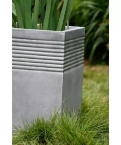 KANTE Small 15 in. Tall Natural Lightweight Concrete Modern Square Outdoor Planter -Vigoro sales Store natural concrete kante plant pots rf0128b c80021 d4 1000