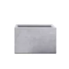 KANTE 6.89"W x 19.49"L x 15.94"H Rectangular Natural Finish Lightweight Concrete and Fiberglass Long Planter w/ Drainage Hole