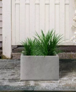 KANTE 6.89"W x 19.49"L x 15.94"H Rectangular Natural Finish Lightweight Concrete and Fiberglass Long Planter w/ Drainage Hole 16 KANTE 6.89"W x 19.49"L x 15.94"H Rectangular Natural Finish Lightweight Concrete and Fiberglass Long Planter w/ Drainage Hole -Vigoro sales Store natural concrete kante plant pots rf0260a c80021 fa 1000