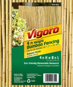 Vigoro 4 ft. H x 6 ft. W Natural Bamboo Fence -Vigoro sales Store natural vigoro garden fencing 4477405 4f 1000