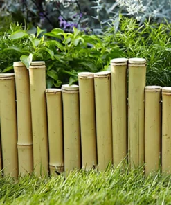 Vigoro Natural Pipe Organ 8 in. Bamboo Garden Fence -Vigoro sales Store natural vigoro garden fencing 4477408 4f 1000