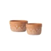 SULLIVANS Orange Cement Dish Garden Pot (Set of 2) 1 SULLIVANS Orange Cement Dish Garden Pot (Set of 2) -Vigoro sales Store orange sullivans plant pots cmt1181 64 1000