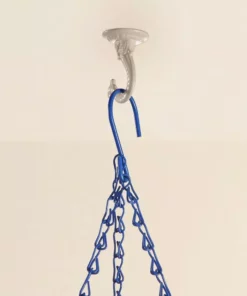 Vigoro 1.75 in. x 1.5 in. x 2.25 in. White Metal Large Ceiling Hook -Vigoro sales Store powder coating vigoro plant hangers 542229 1d 1000