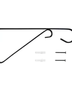 Vigoro 9.81 in. x 0.625 in. x 4.5 in. Black Iron Plant Bracket 15 Vigoro 9.81 in. x 0.625 in. x 4.5 in. Black Iron Plant Bracket -Vigoro sales Store powder coating vigoro plant hangers 570591 77 1000