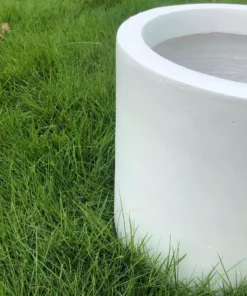 KANTE 9.8 in. W Round Pure White Concrete/Fiberglass Indoor Outdoor Modern Seamless Planter 10 KANTE 9.8 in. W Round Pure White Concrete/Fiberglass Indoor Outdoor Modern Seamless Planter -Vigoro sales Store pure white kante plant pots osc0119a c80011 1f 1000