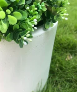 KANTE 15.8 in. W Round Pure White Concrete/Fiberglass Indoor Outdoor Modern Seamless Planter 8 KANTE 15.8 in. W Round Pure White Concrete/Fiberglass Indoor Outdoor Modern Seamless Planter -Vigoro sales Store pure white kante plant pots osc0119c c80011 4f 1000