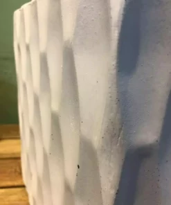 KANTE 12 in. H Square Pure White Concrete/Fiberglass Indoor Outdoor Elegant Retro Planter 12 KANTE 12 in. H Square Pure White Concrete/Fiberglass Indoor Outdoor Elegant Retro Planter -Vigoro sales Store pure white kante plant pots osf0201b c80011 1f 1000