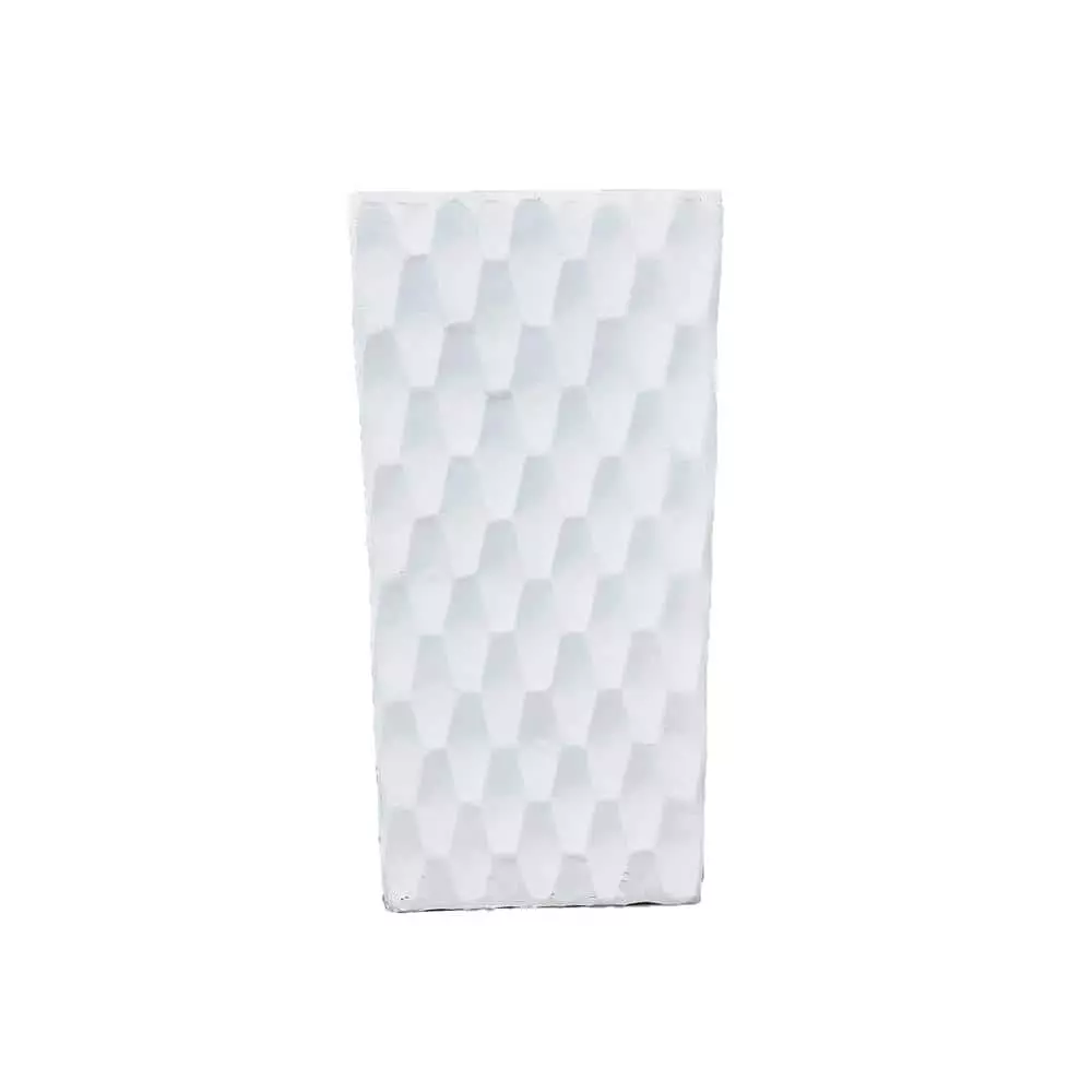 KANTE 23.6 in. H Square Pure White Concrete/Fiberglass Indoor Outdoor Elegant Retro Tall Planter 8 KANTE 23.6 in. H Square Pure White Concrete/Fiberglass Indoor Outdoor Elegant Retro Tall Planter - Image 6