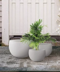 KANTE 20 in., 16 in. and 12 in. W Pure White Concrete Round Elegant Planters (Set of 3), Outdoor Indoor Modern Planter Pots 15 KANTE 20 in., 16 in. and 12 in. W Pure White Concrete Round Elegant Planters (Set of 3), Outdoor Indoor Modern Planter Pots -Vigoro sales Store pure white kante plant pots rc0049abc c80011 44 1000