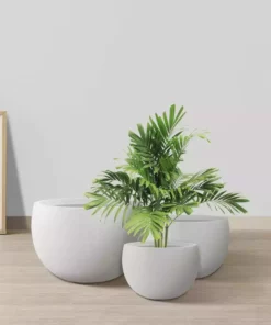 KANTE 20 in., 16 in. and 12 in. W Pure White Concrete Round Elegant Planters (Set of 3), Outdoor Indoor Modern Planter Pots 13 KANTE 20 in., 16 in. and 12 in. W Pure White Concrete Round Elegant Planters (Set of 3), Outdoor Indoor Modern Planter Pots -Vigoro sales Store pure white kante plant pots rc0049abc c80011 4f 1000