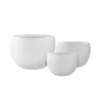 KANTE 20 in., 16 in. and 12 in. W Pure White Concrete Round Elegant Planters (Set of 3), Outdoor Indoor Modern Planter Pots -Vigoro sales Store pure white kante plant pots rc0049abc c80011 64 1000