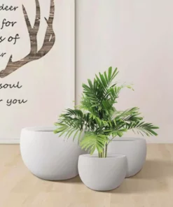 KANTE 20 in., 16 in. and 12 in. W Pure White Concrete Round Elegant Planters (Set of 3), Outdoor Indoor Modern Planter Pots 12 KANTE 20 in., 16 in. and 12 in. W Pure White Concrete Round Elegant Planters (Set of 3), Outdoor Indoor Modern Planter Pots -Vigoro sales Store pure white kante plant pots rc0049abc c80011 c3 1000