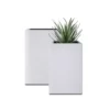 KANTE 28 in. and 24 in. Tall, Pure White Lightweight Concrete and Weather Resistant Fiberglass Rectangle Outdoor (Set of 2) 2 KANTE 28 in. and 24 in. Tall, Pure White Lightweight Concrete and Weather Resistant Fiberglass Rectangle Outdoor (Set of 2) -Vigoro sales Store pure white kante plant pots rf0002bc c80011 64 1000
