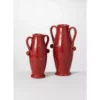 SULLIVANS Red Ceramic Handled Urn (Set of 2) -Vigoro sales Store red sullivans urn planters cm2955 64 1000