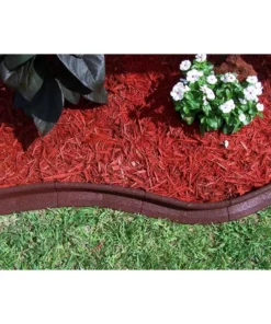 Vigoro EcoBorder 4 ft. Red Rubber Edging (48-Count/Pallet) -Vigoro sales Store red vigoro rubber edging ecobrd rd 48 44 1000