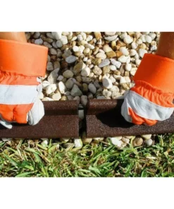 Vigoro EcoBorder 4 ft. Red Rubber Landscape Edging (6-Pack) -Vigoro sales Store red vigoro rubber edging ecobrd red 6pk 1d 1000