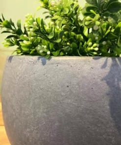 KANTE 20 in. W Round Slate Gray Lightweight Concrete/Fiberglass Indoor Outdoor Elegant Bowl Planter -Vigoro sales Store slate gray kante plant pots osc0051c c60611 4f 1000