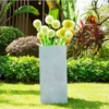 KANTE 20 in. H Square Slate Gray Lightweight Concrete/Fiberglass Indoor Outdoor Elegant Tall Planter 1 KANTE 20 in. H Square Slate Gray Lightweight Concrete/Fiberglass Indoor Outdoor Elegant Tall Planter -Vigoro sales Store slate gray kante plant pots osf0002a c60611 64 1000