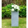 KANTE 24 in. H Square Slate Gray Concrete/Fiberglass Indoor Outdoor Elegant Tall Planter 1 KANTE 24 in. H Square Slate Gray Concrete/Fiberglass Indoor Outdoor Elegant Tall Planter -Vigoro sales Store slate gray kante plant pots osf0002b c60611 64 1000