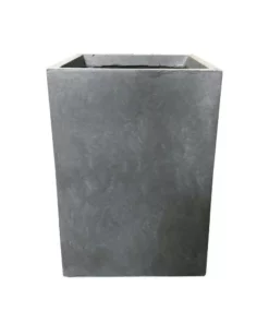 KANTE 13 in. H Square Slate Gray Lightweight Concrete/Fiberglass Indoor Outdoor Modern Planter -Vigoro sales Store slate gray kante plant pots osf0007a c60611 c3 1000