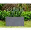 KANTE 31.5 in. L Rectangular Slate Gray Concrete/Fiberglass Indoor Outdoor Modern Elegant Planter -Vigoro sales Store slate gray kante plant pots osf0131b c60611 64 1000