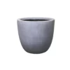 KANTE 9 in. Tall Slate Gray Lightweight Concrete Modern Outdoor Round Planter -Vigoro sales Store slate gray kante plant pots rc0050a c60611 64 1000
