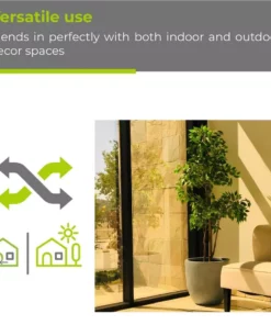 KANTE 12 in. Tall Slate Gray Lightweight Concrete Round Modern Outdoor Planter 17 KANTE 12 in. Tall Slate Gray Lightweight Concrete Round Modern Outdoor Planter -Vigoro sales Store slate gray kante plant pots rc0050b c60611 76 1000