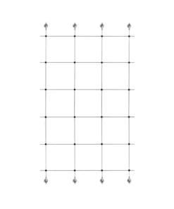 Vigoro 8 ft. x 3 ft. Stainless Steel Wire Rope Plant Trellis Kit